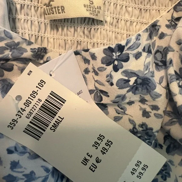 Hollister Blue Floral Mini Dress - Picture 3 of 3